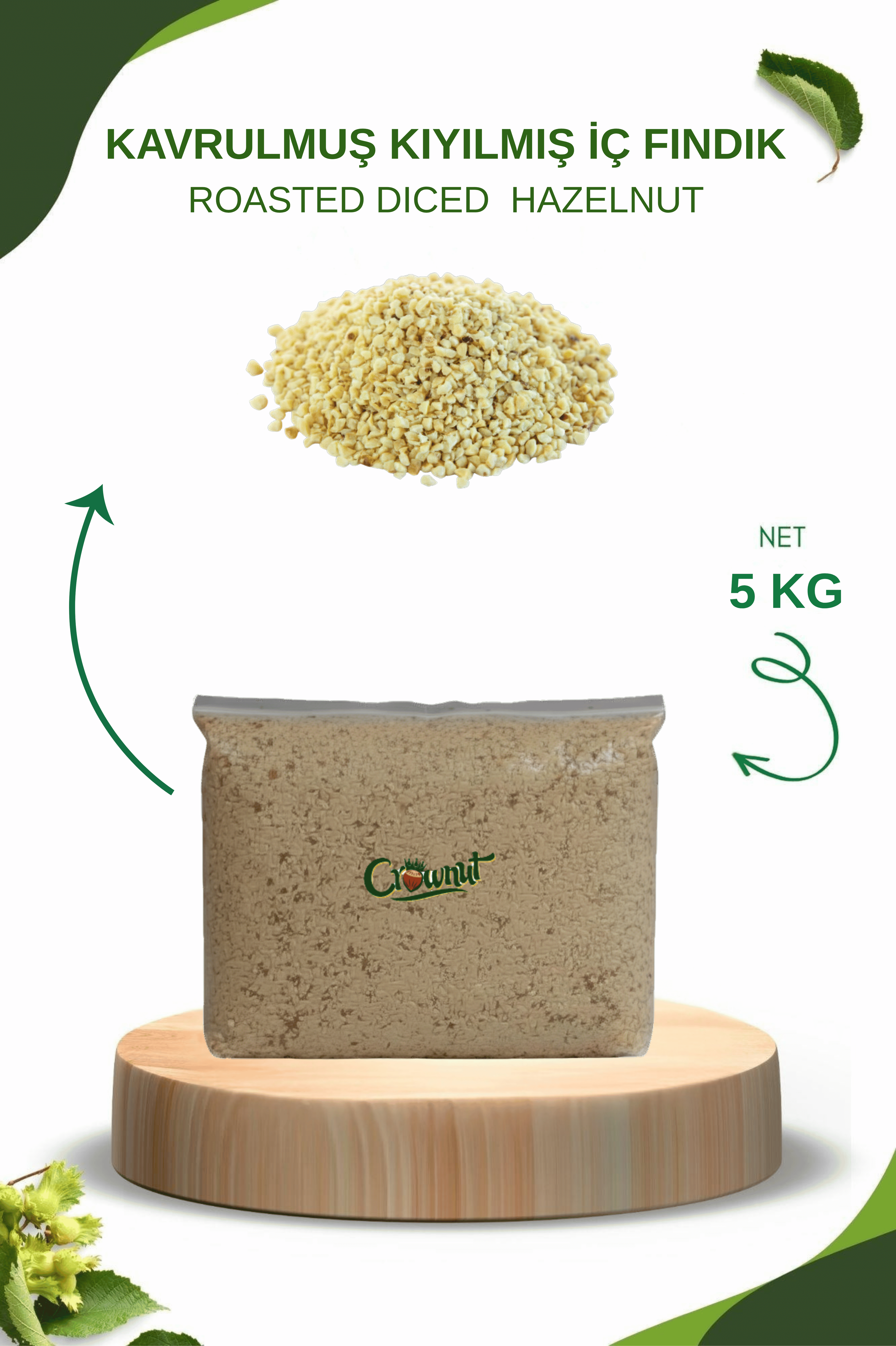 Crownut Kıyılmış İç Fındık 5 Kg