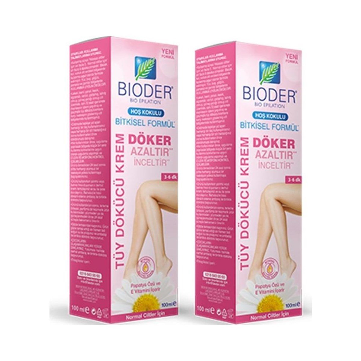 Bioder Tüy Dökücü Krem Kadınlara Özel 100 ml - 2 Adet 