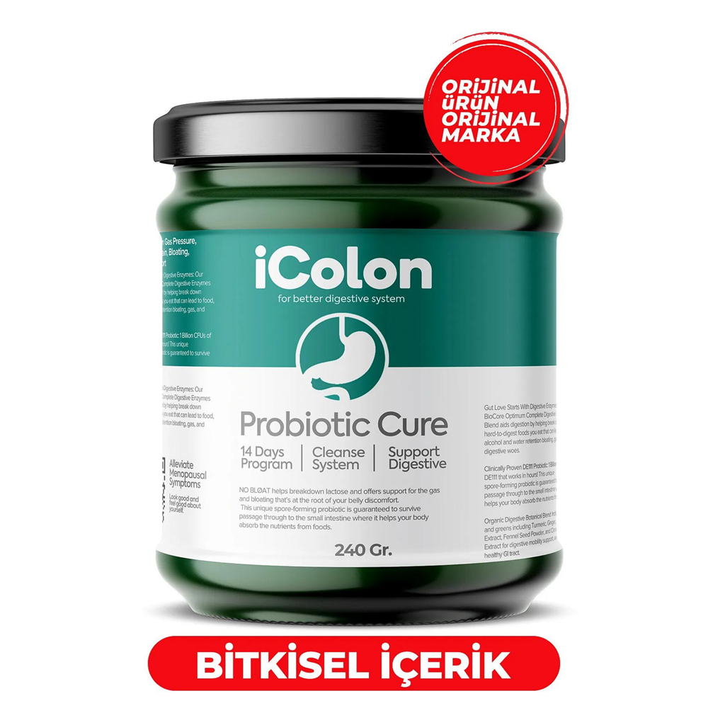 Black Natural Icolon Probiotic Cure- Icolon Bağırsak Kürü