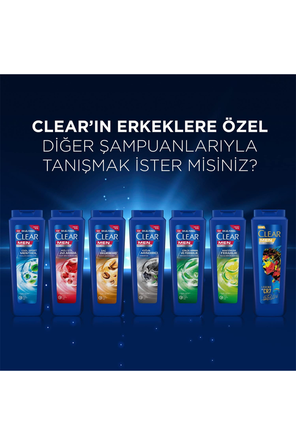 Clear Men Kepeğe Karşı Etkili Günlük Arınma ve Ferahlık Şampuan 485 ml
