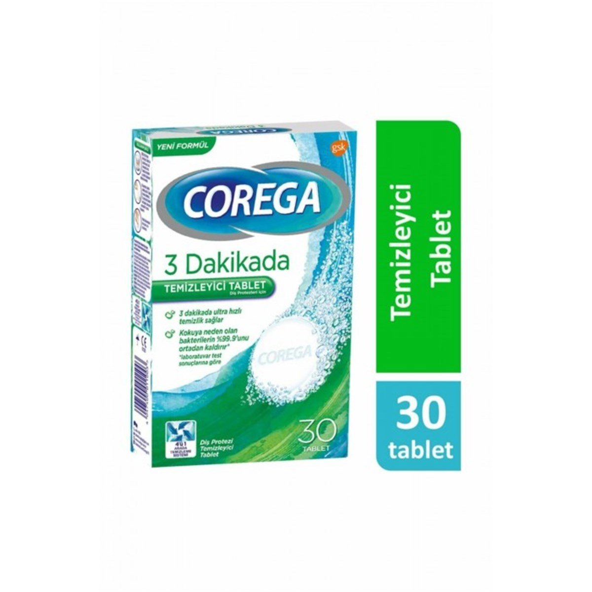Corega Temizleyici 30 Tablet 