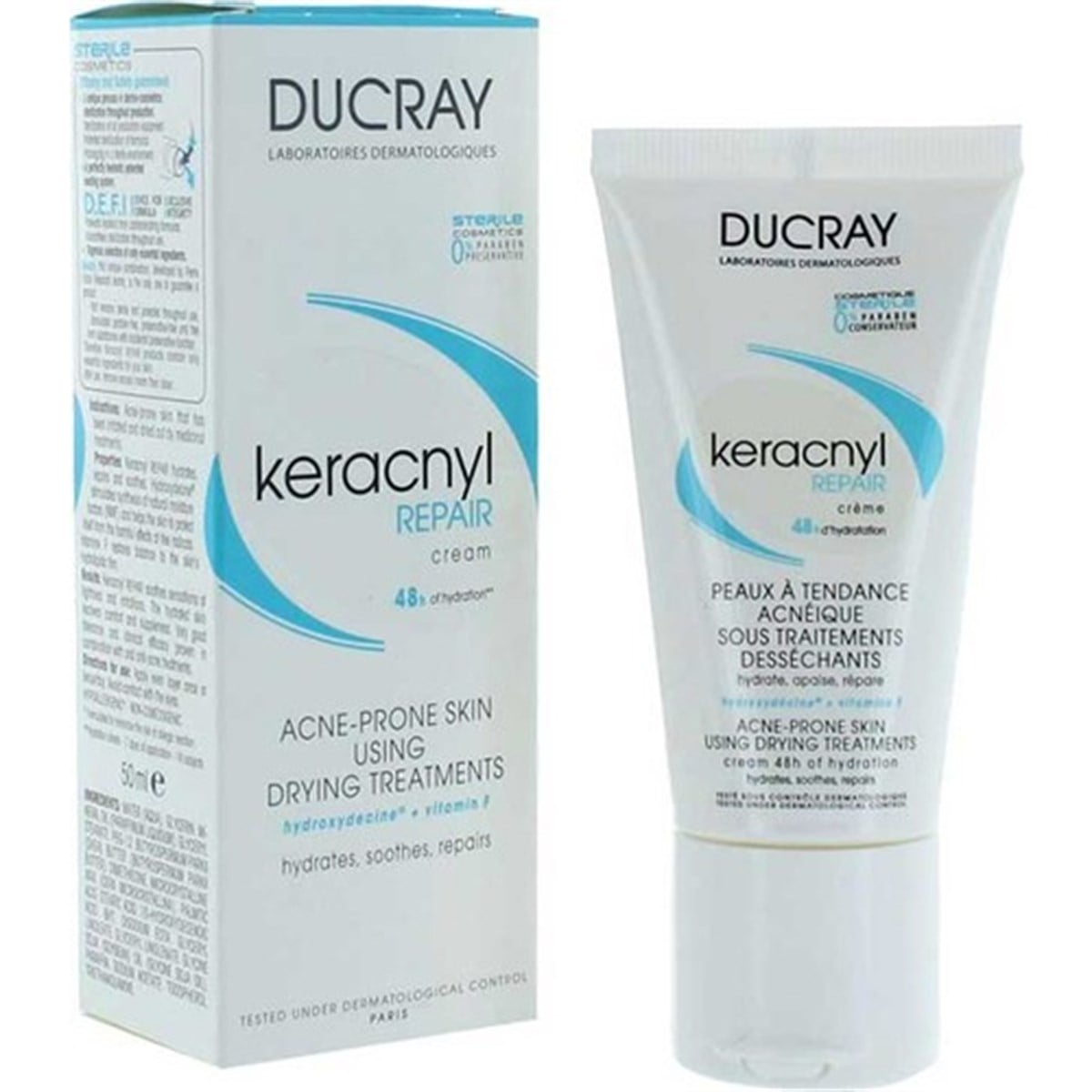 Ducray Keracnyl Repair Cream 50 ml - Akneli Ciltlere Onarıcı Krem