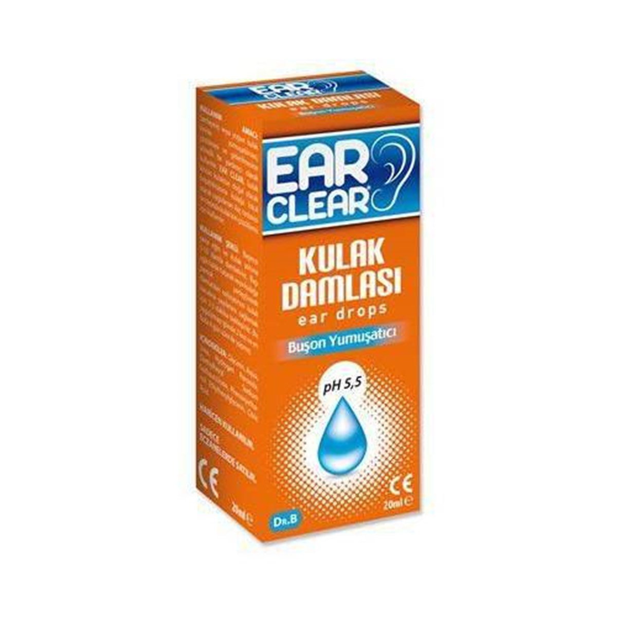 Ear Clear Dış Kulak Temizleme Solüsyonu (Buşon Yumuşatıcı) 20 ml