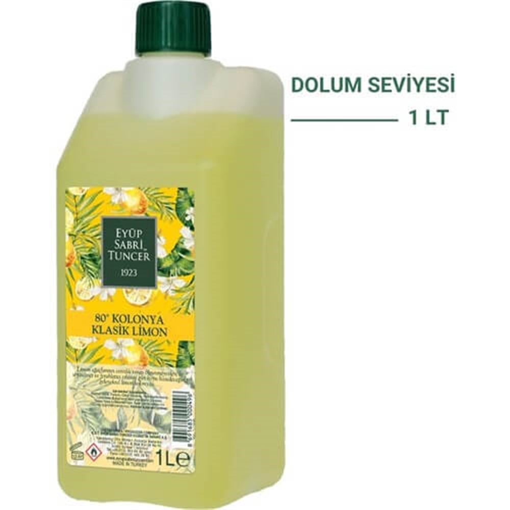 Eyüp Sabri Tuncer Limon Kolonyası Pet Şişe 1 lt
