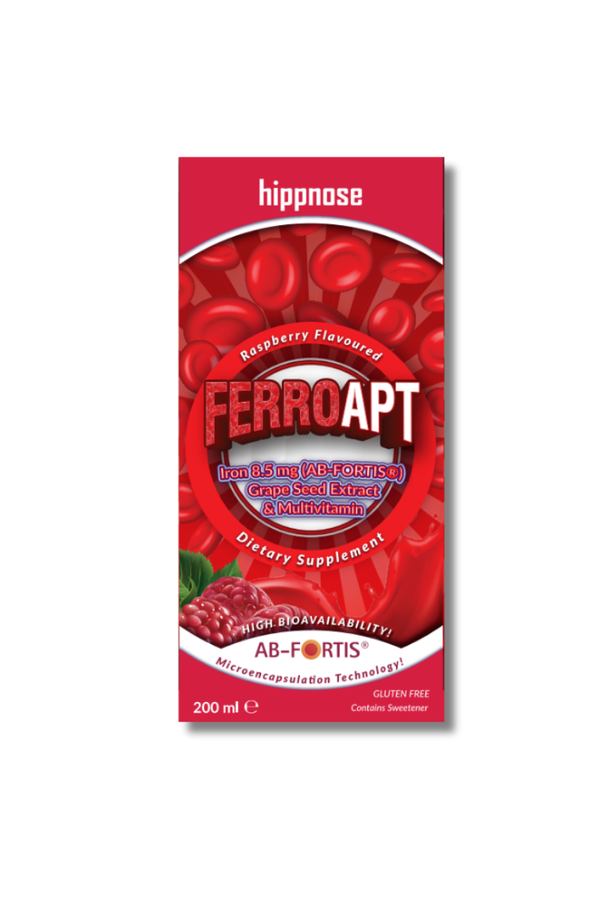 Ferro Apt Demir, Üzüm Çekirdeği Ekstresi ve Multivitamin İçeren Sıvı Takviye Edici Gıda Şurup 200 ml