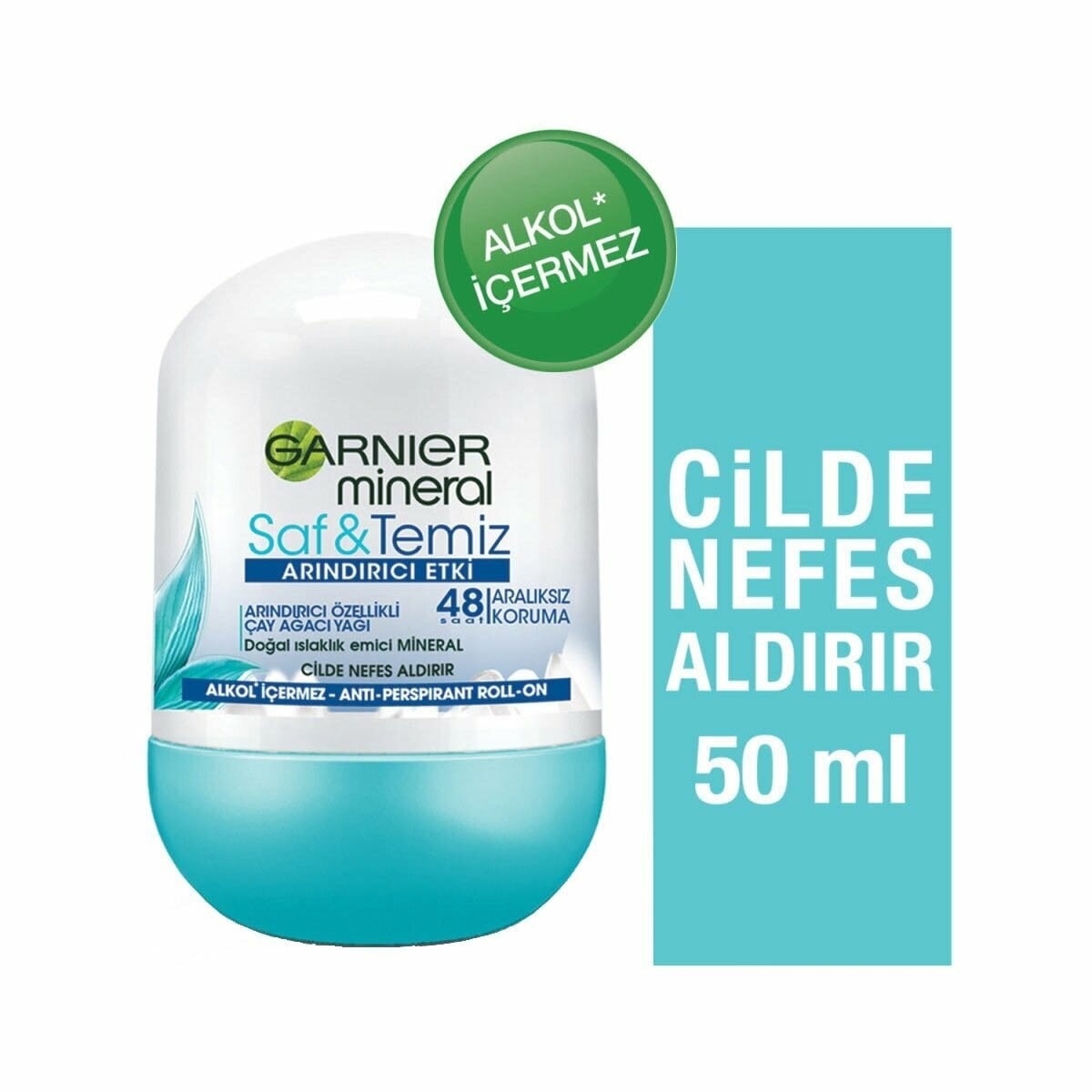 Garnier Mineral Saf&Temiz Roll-On Deodorant 50 Ml