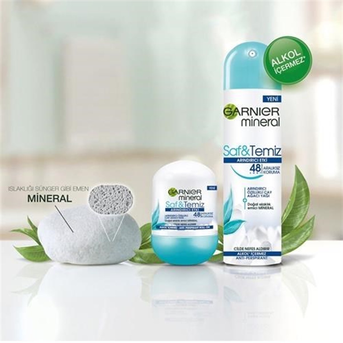 Garnier Mineral Saf&Temiz Roll-On Deodorant 50 Ml