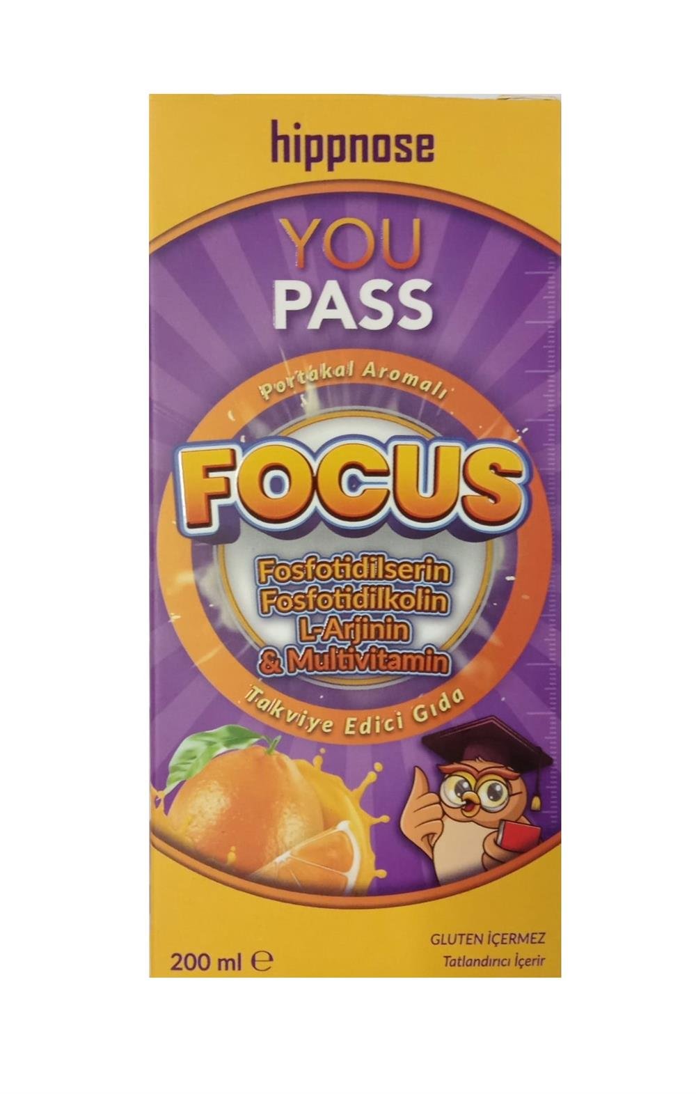 Hippnose Youpass Focus Şurup 200 ml