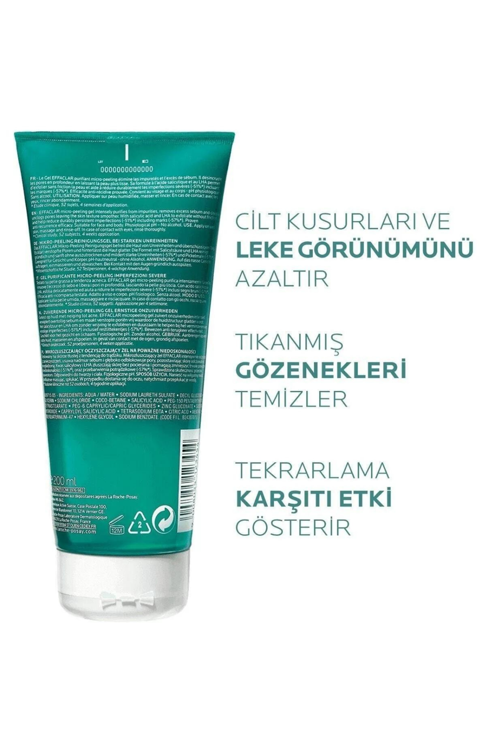 La Roche Posay Effaclar Mikro Peeling Jel 200 ml 