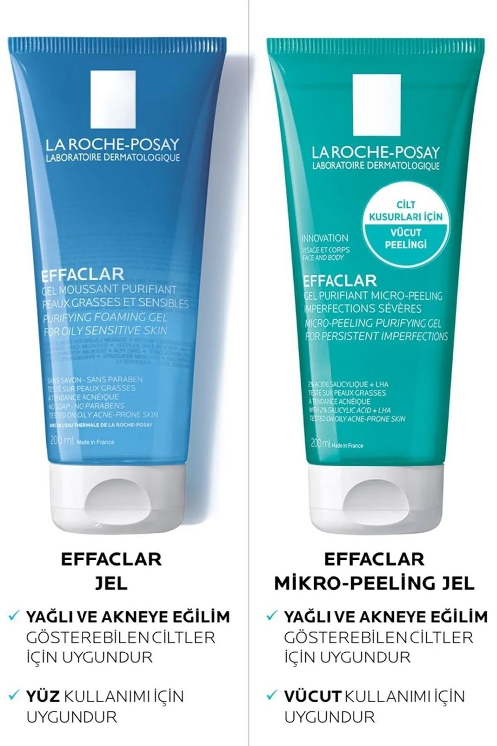 La Roche Posay Effaclar Mikro Peeling Jel 200 ml 