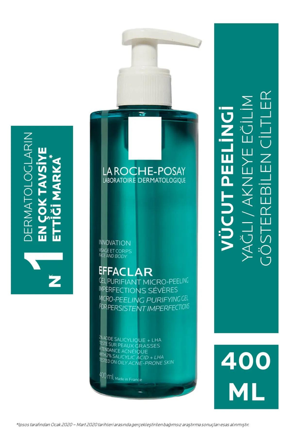 La Roche Posay Effaclar Mikro Peeling Jel 400 ml