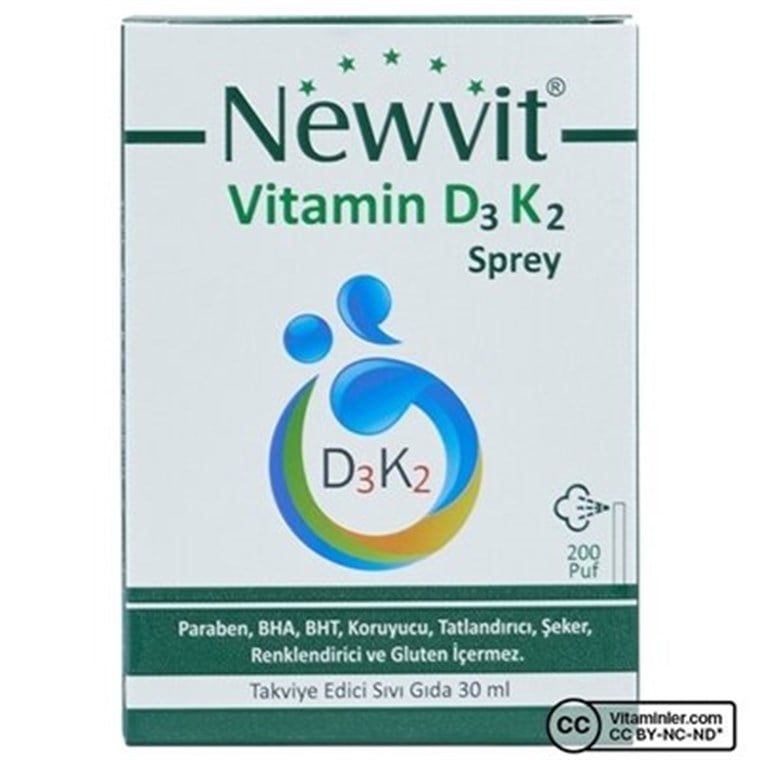Newvit Vitamin D3 K2 Sprey 30 ml