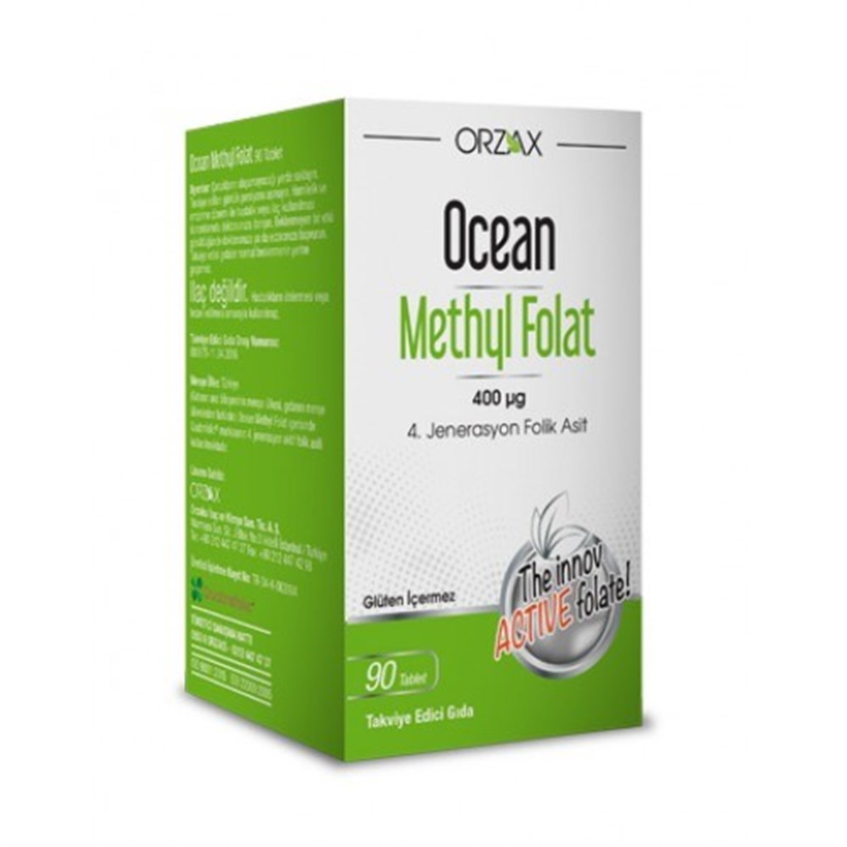 Ocean Methyl Folat 400 Mcg 30 Tablet