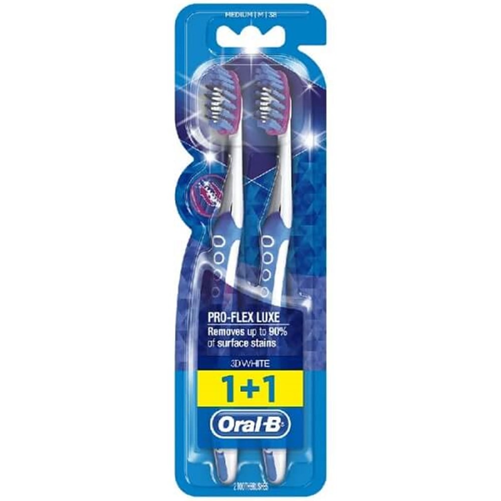 Oral-B 3D White 1+1 Pro-Flex Luxe Diş Fırçası Medium