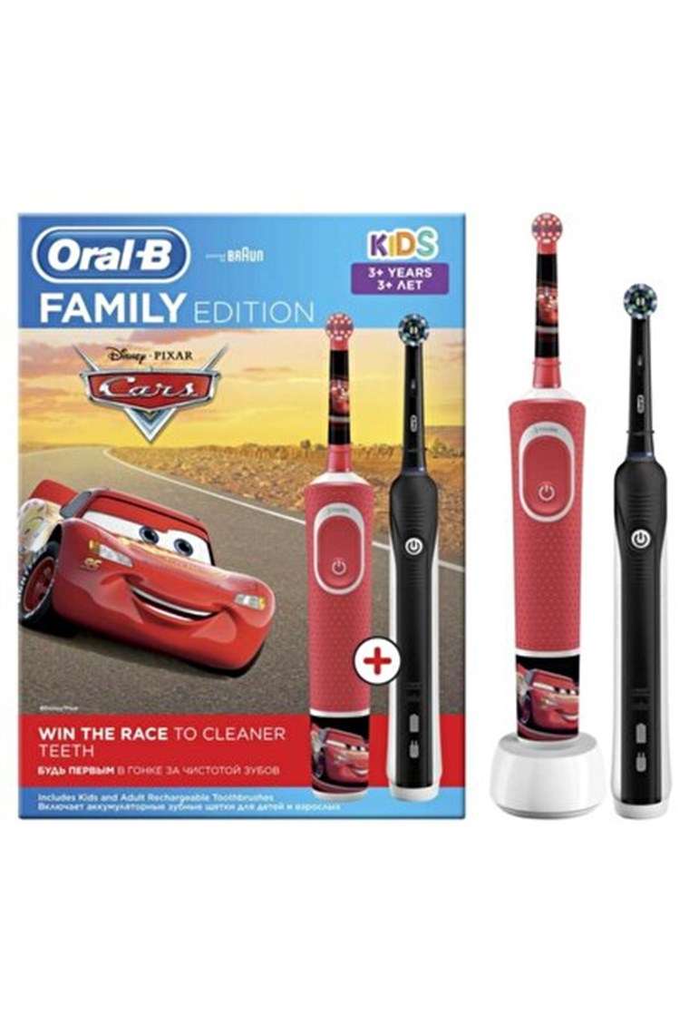 Oral B D100 Rechargeable Toothbrush Family Edition Disney Cars