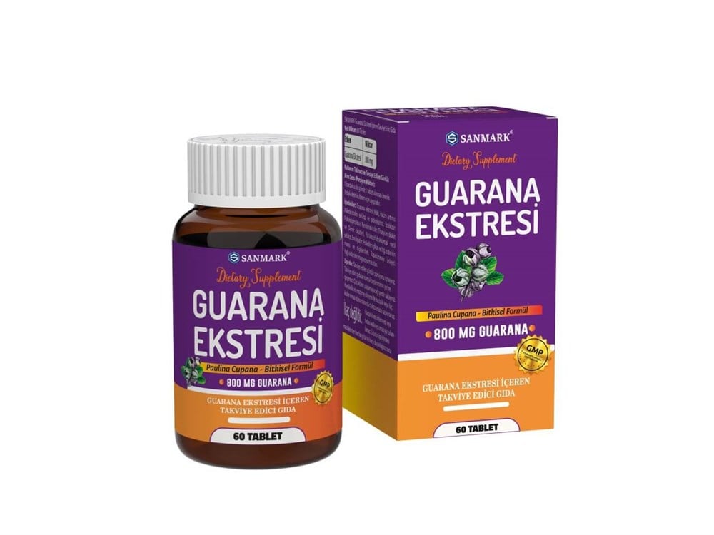 Sanmark Guarana Ekstresi 800 Mg 60 Tablet