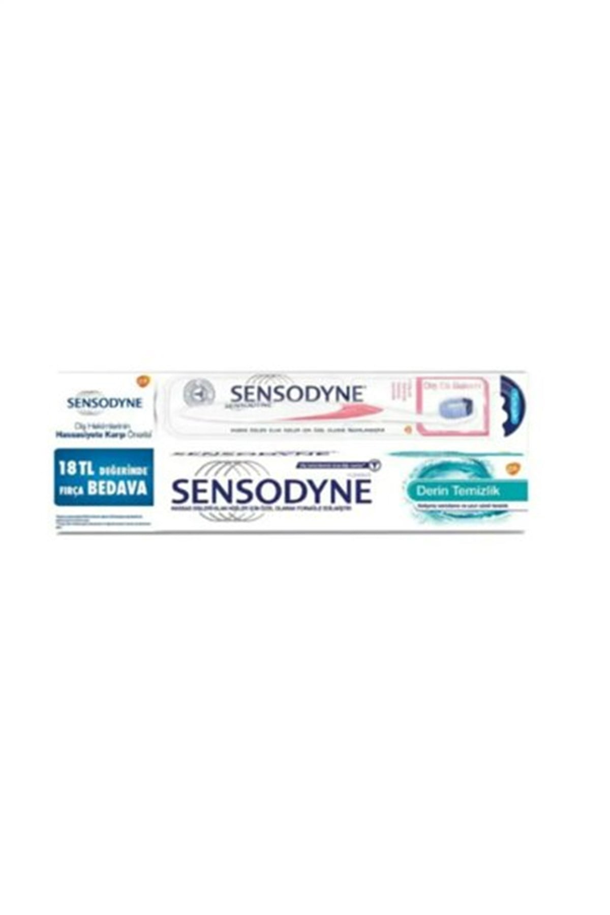 Sensodyne Derin Temizlik Diş Macunu ve Diş Fırçası 75 ml 