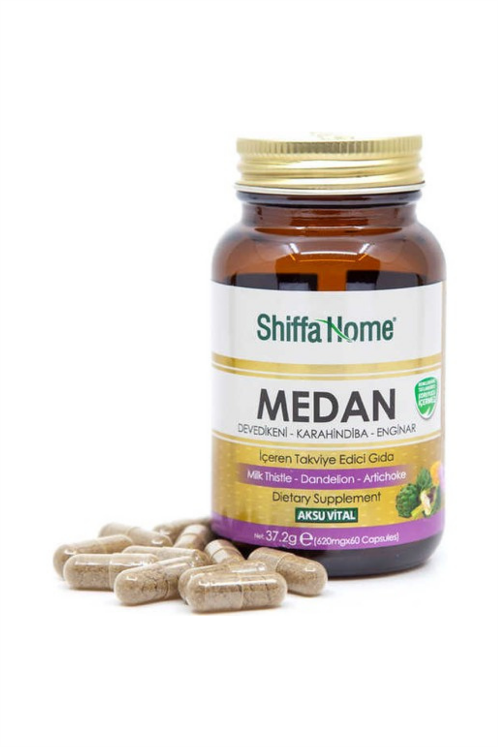 Shiffa Home Medan Deve Dikeni & Karahindiba & Enginar 60 Kapsül