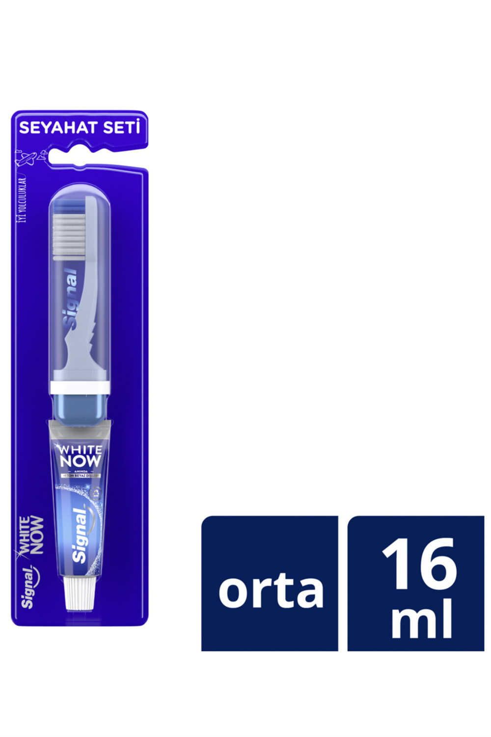 Signal White Now Seyahat Seti - Diş Macunu 16ml + Diş Fırçası