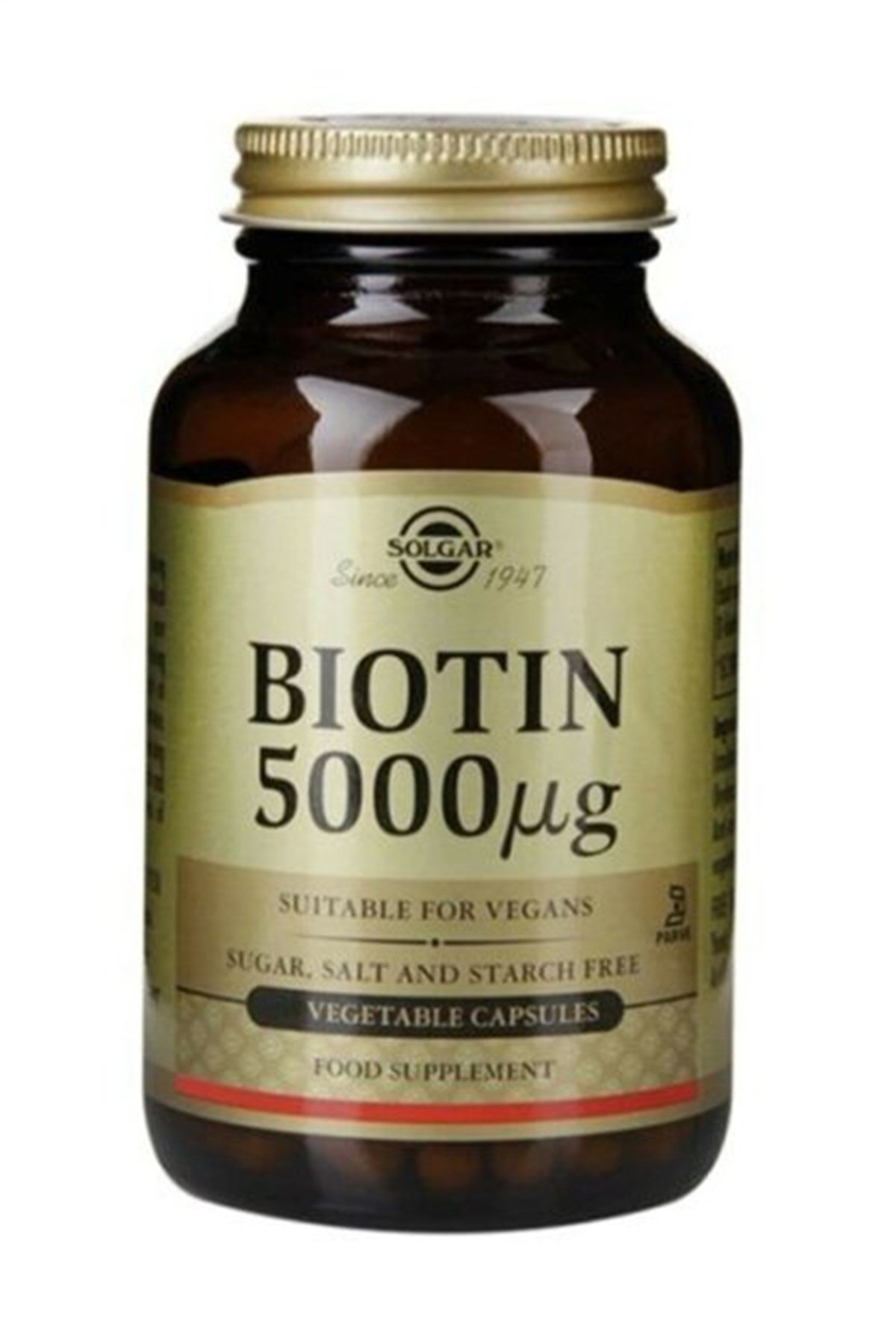 Solgar Biotin 5000 Mcg 50 Kapsül