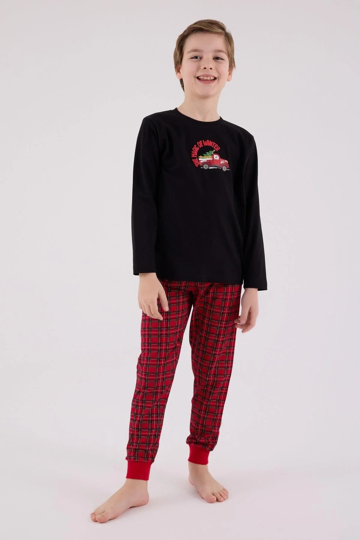 Baba&Oğul PijamalarıArnetta 3515 Baba&Oğul Uzun Kollu Bisiklet Yaka Pijama Takımı-Siyah | Pijamapazari.comArnetta 3515 Baba&Oğul Uzun Kollu Bisiklet Yaka Pijama Takımı-Siyah