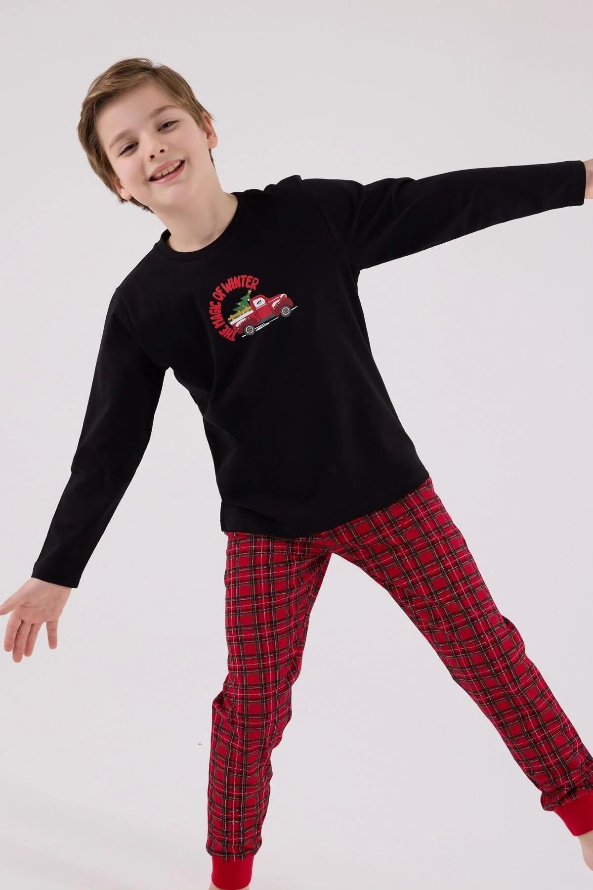 Baba&Oğul PijamalarıArnetta 3515 Baba&Oğul Uzun Kollu Bisiklet Yaka Pijama Takımı-Siyah | Pijamapazari.comArnetta 3515 Baba&Oğul Uzun Kollu Bisiklet Yaka Pijama Takımı-Siyah