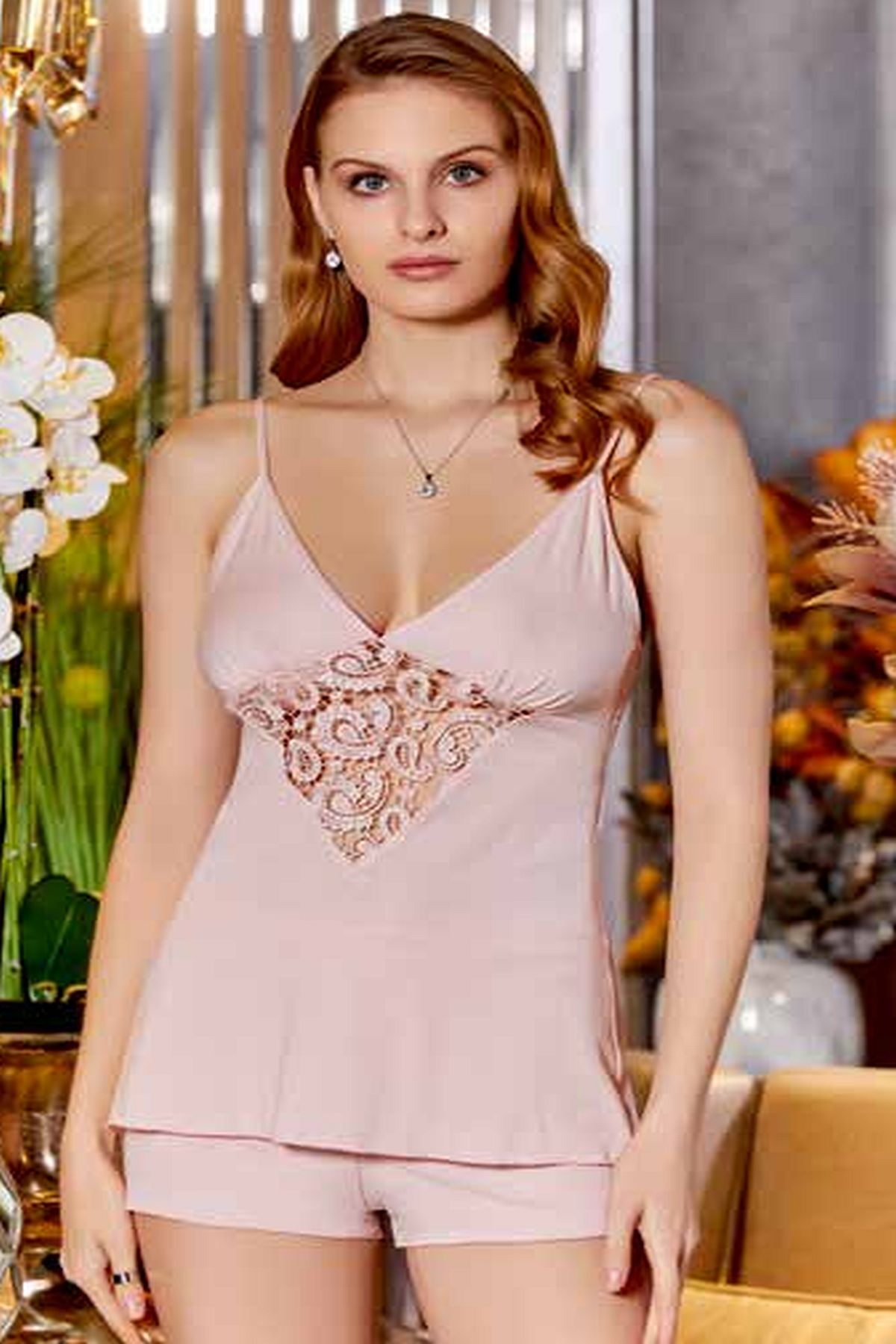 Penye Altılı SetlerÇeyizlik Dantelli Penye 6'lı Set
