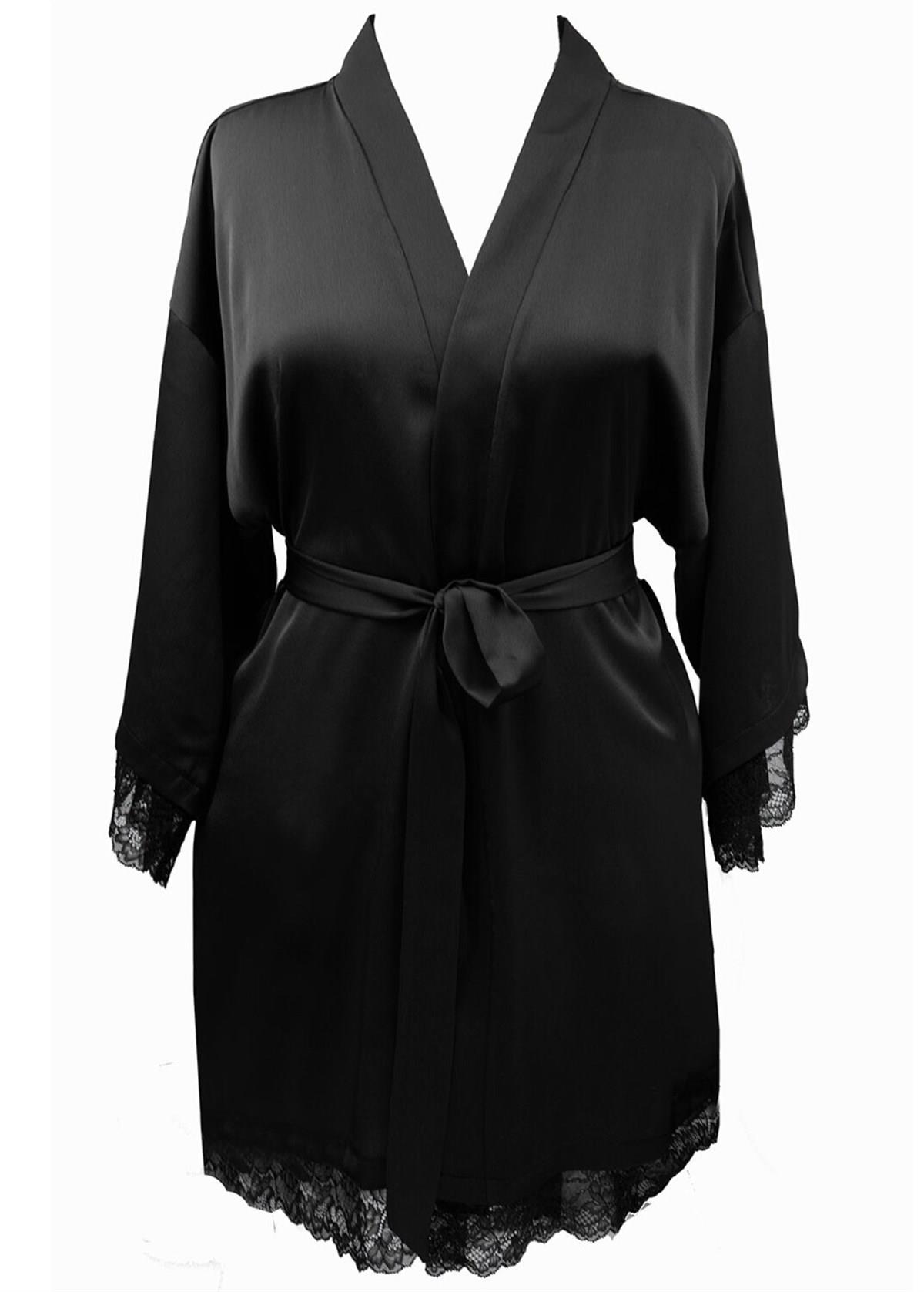 SabahlıklarMagic Form 37430 Kadın Krep Saten Dantelli Sabahlık-Siyah | Pijamapazari.comMagic Form 37430 Kadın Krep Saten Dantelli Sabahlık-Siyah