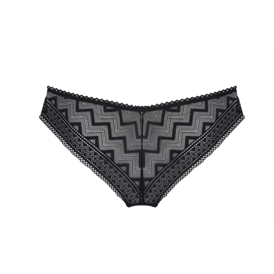 Magic Form 548 Zigzag Dantelli Normal Külot - SiyahKülotlarMagic Form