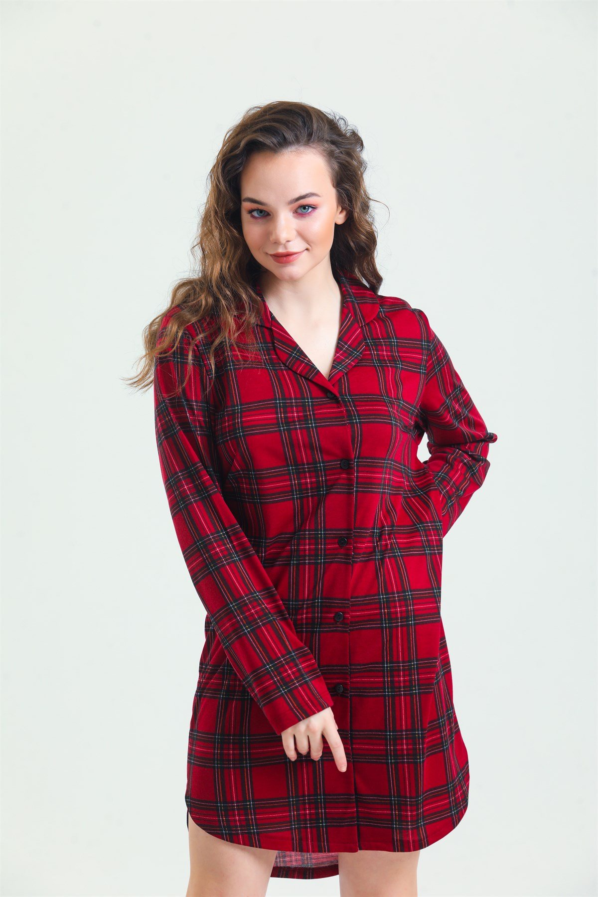 GeceliklerMagic Form 87764 Kadın Önden Düğmeli Gecelik-Bordo | Pijamapazari.comMagic Form 87764 Kadın Önden Düğmeli Gecelik-Bordo