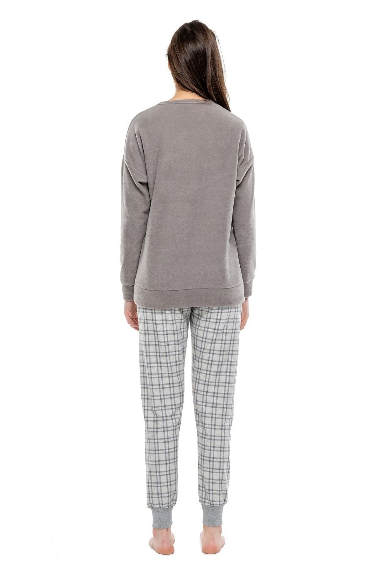 PijamalarMod Collection 3998 Kadın Antrasit Yuvarlak Yaka Uzun Kollu Pijama Takımı-Antrasit | Pijamapazari.comMod Collection 3998 Kadın Antrasit Yuvarlak Yaka Uzun Kollu Pijama Takımı-Antrasit
