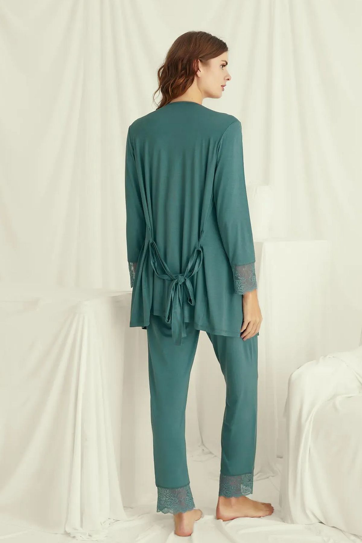 Sabahlıklı Pijama TakımlarıMonamise 18535 Hamile Lohusa Sabahlıklı Pijama Takım-Yeşil | Pijamapazari.comMonamise 18535 Hamile Lohusa Sabahlıklı Pijama Takım-Yeşil