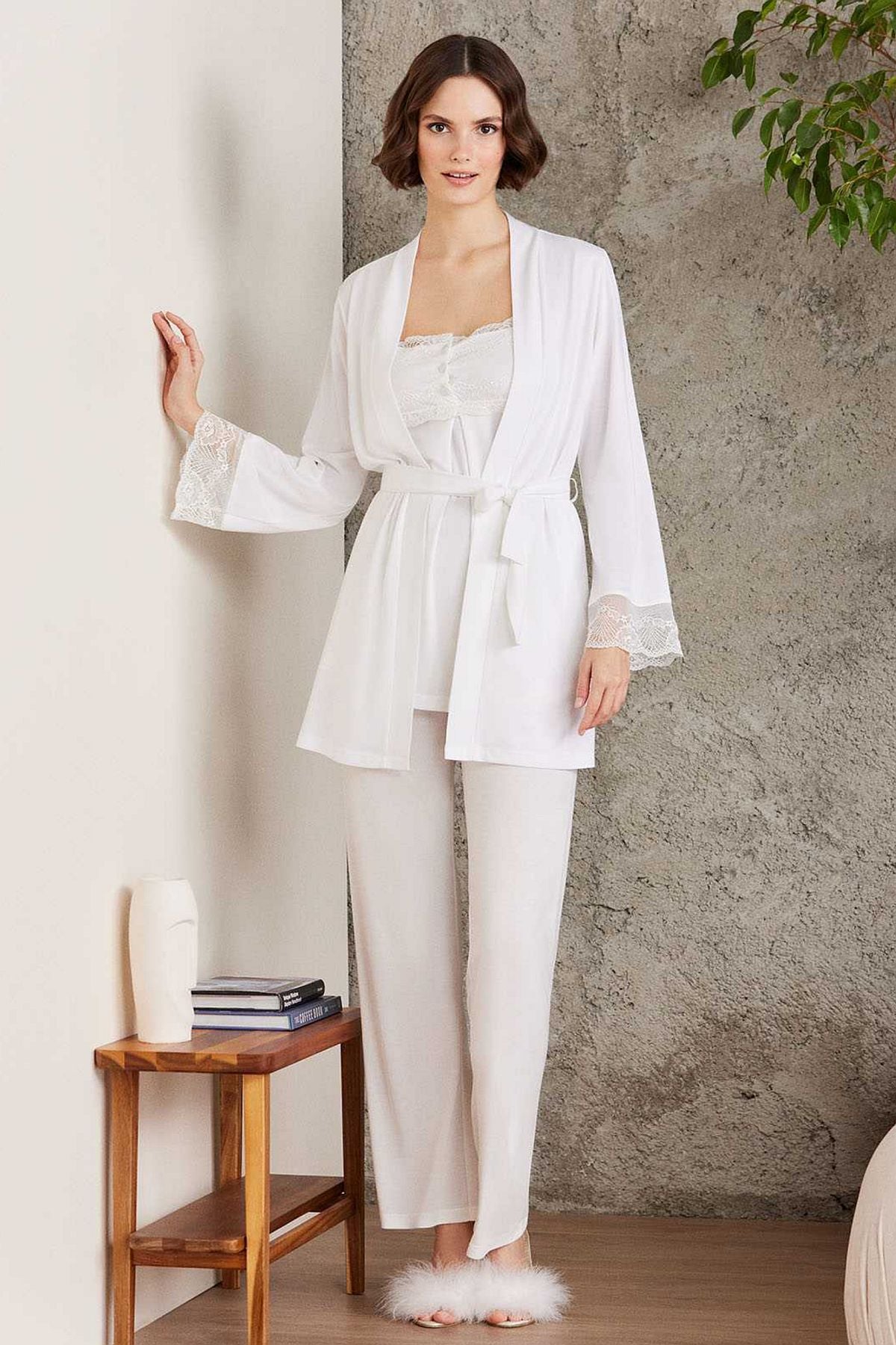 Sabahlıklı Pijama TakımlarıPierre Cardin 2805 Hamile Lohusa Sabahlıklı Pijama Takım-Ekru | Pijamapazari.comPierre Cardin 2805 Hamile Lohusa Sabahlıklı Pijama Takım-Ekru