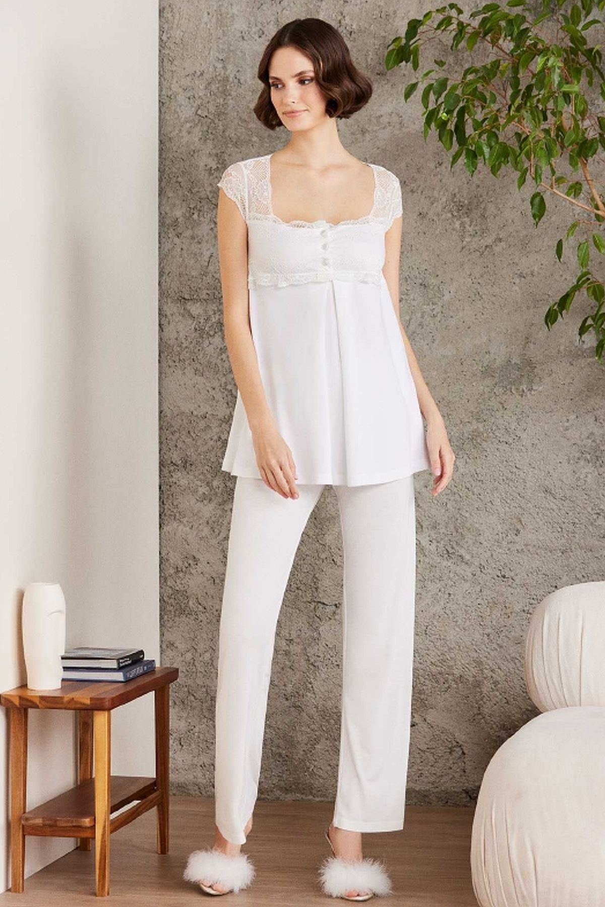 Sabahlıklı Pijama TakımlarıPierre Cardin 2805 Hamile Lohusa Sabahlıklı Pijama Takım-Ekru | Pijamapazari.comPierre Cardin 2805 Hamile Lohusa Sabahlıklı Pijama Takım-Ekru