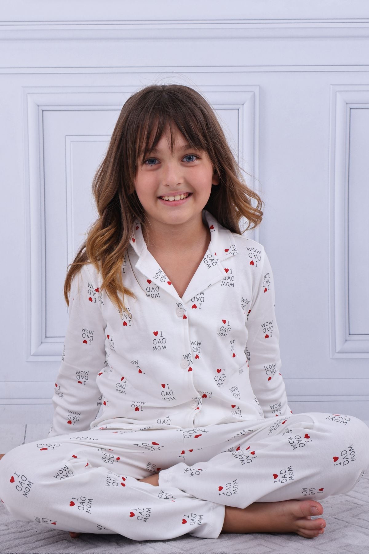 Uyku GiyimTiril Tiril 100 Kız Çocuk Uzun Kollu Gömlek Pijama Takım-Beyaz | Pijamapazari.comTiril Tiril 100 Kız Çocuk Uzun Kollu Gömlek Pijama Takım-Beyaz