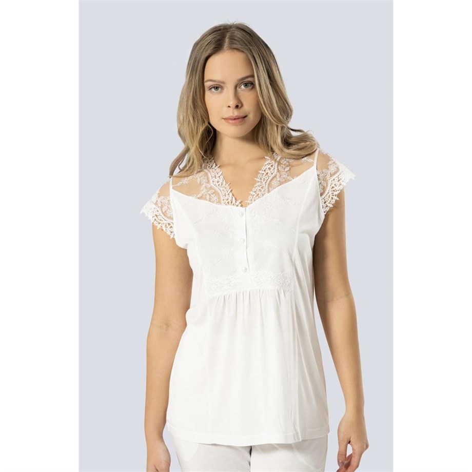 Türen 3294 Lohusa Pijama Takımı  - EkruHamile & Lohusa PijamalarıTÜREN