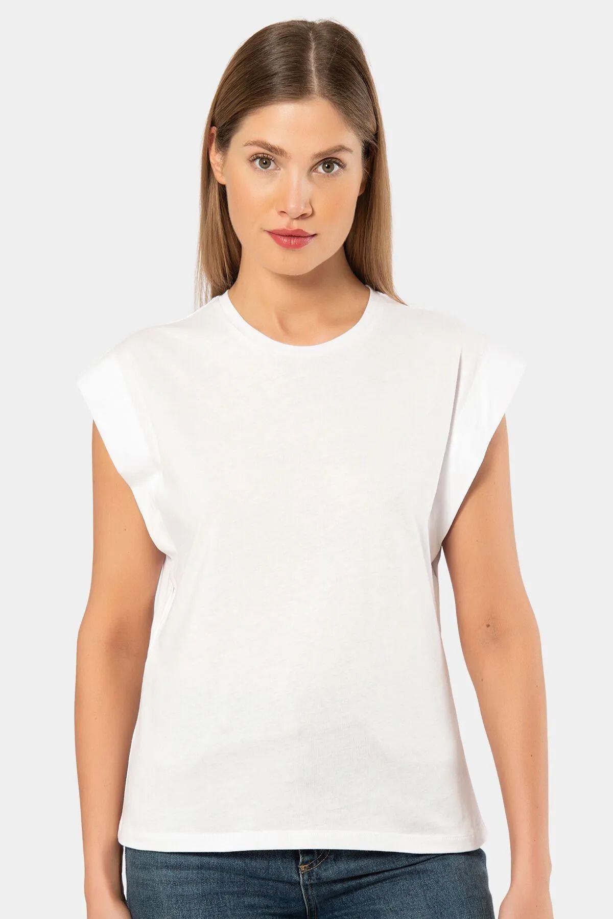 T-ShirtTüren 3401 Kadın Vatka Görünümlü T-shirt-Beyaz | Pijamapazari.comTüren 3401 Kadın Vatka Görünümlü T-shirt-Beyaz