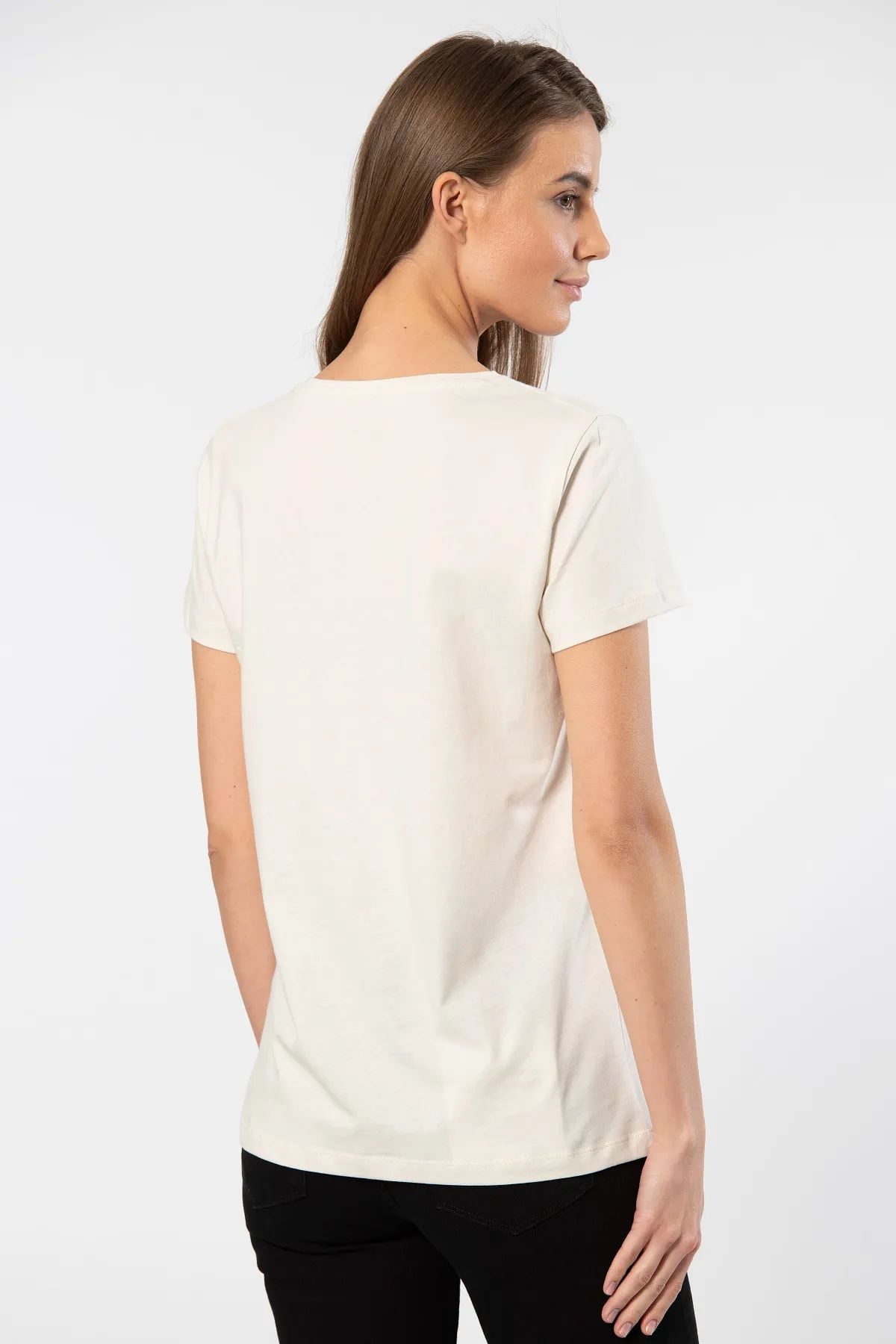 T-ShirtWTSHIRT LONDON Kadın Kısa Kollu Bisiklet Yaka Basic T-shirt-Bej | Pijamapazari.comWTSHIRT LONDON Kadın Kısa Kollu Bisiklet Yaka Basic T-shirt-Bej