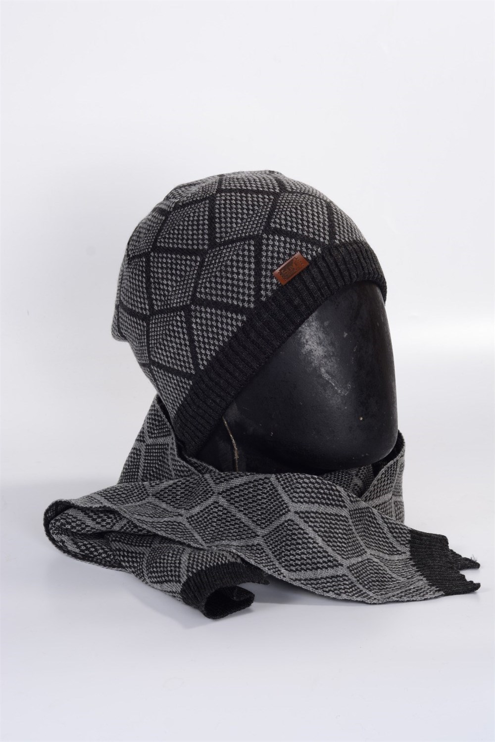  Erkek Cavaş Sun Hat  Atkı-Bere Set