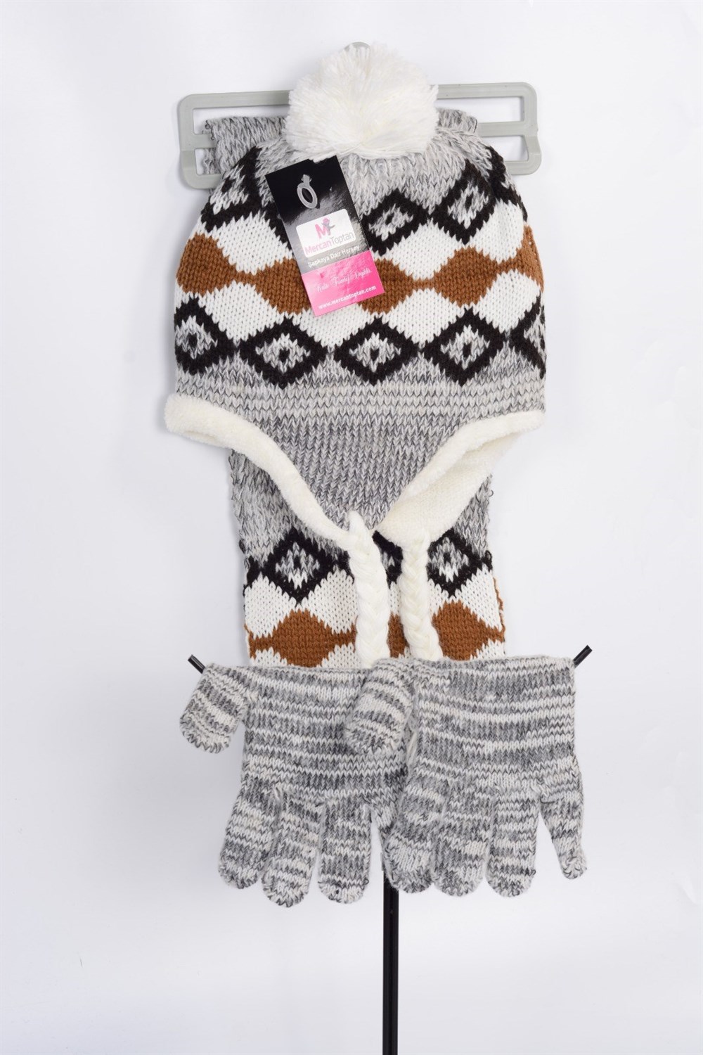 3-7 YAŞ 3'LU COCUK ATKI BERE ELDİVEN SET 