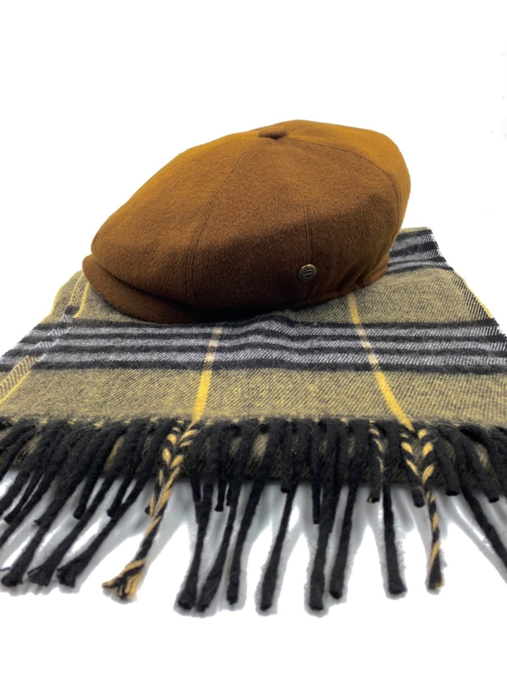 David Beckham Model Peaky Blinders  Kasket Şapka Atkı Hediyeli Kombin 