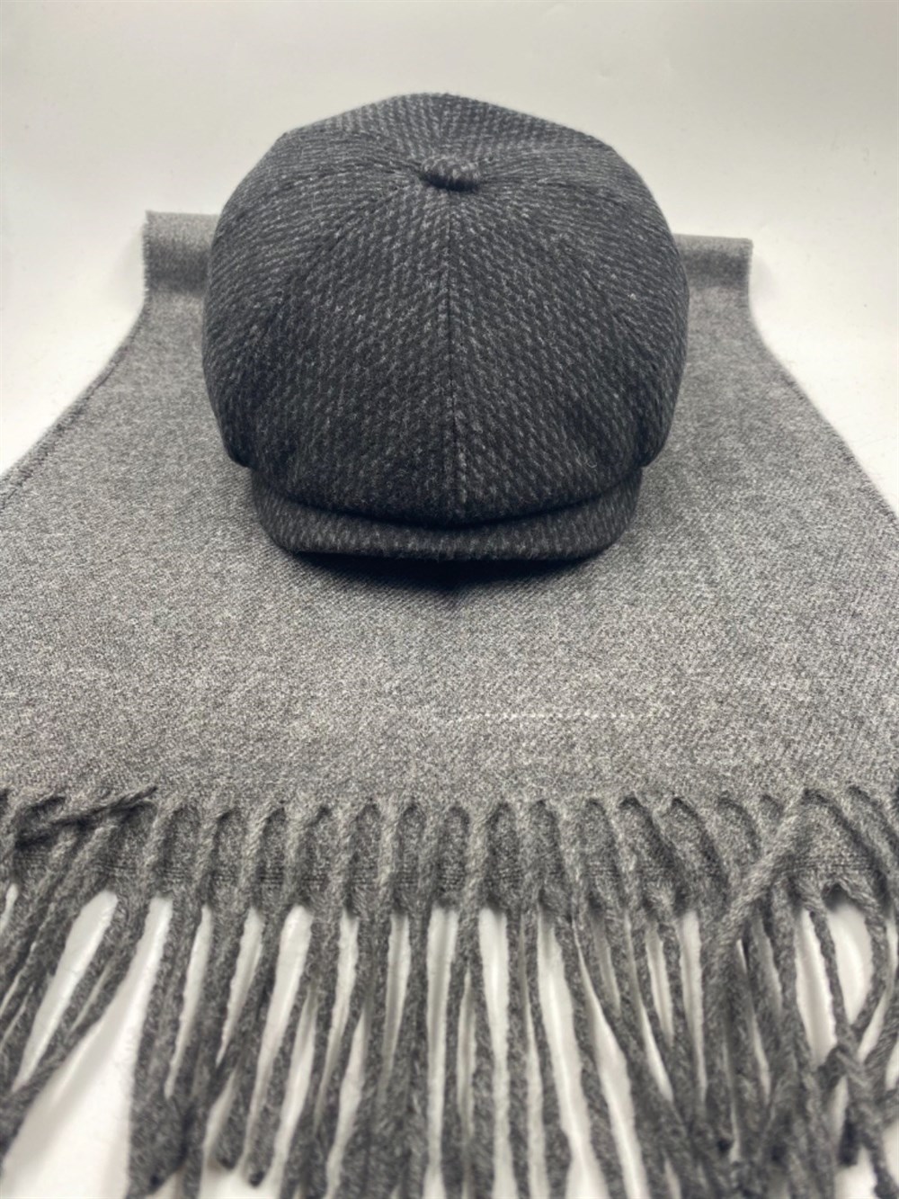David Beckham Model Peaky Blinders  Kasket Şapka Atkı Hediyeli Kombin 