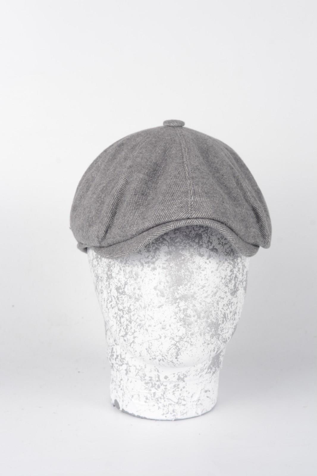 Kışlık 8 Parca Balık Sırtı İtalyan Kalıp yünlü Peaky Blinders Model Erkek Kasket Şapka