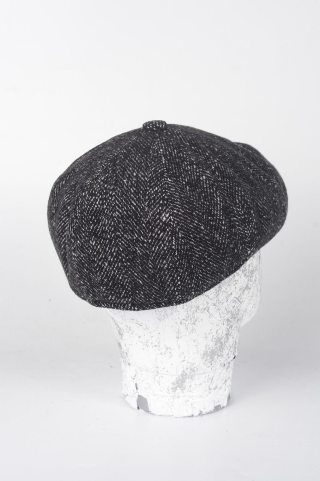 Kışlık 8 Parca Balık Sırtı İtalyan Kalıp yünlü Peaky Blinders Model Erkek Kasket Şapka