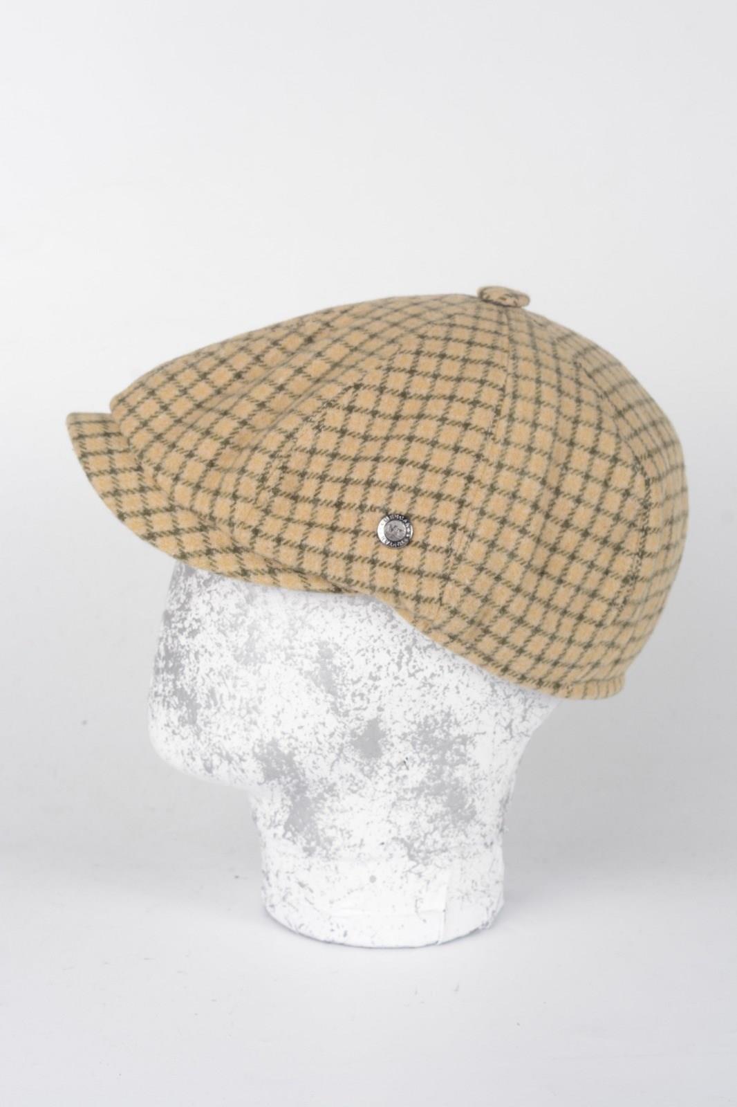 Kışlık 8 Parca Desenli İtalyan Kalıp yünlü Peaky Blinders Model Erkek Kasket Şapka