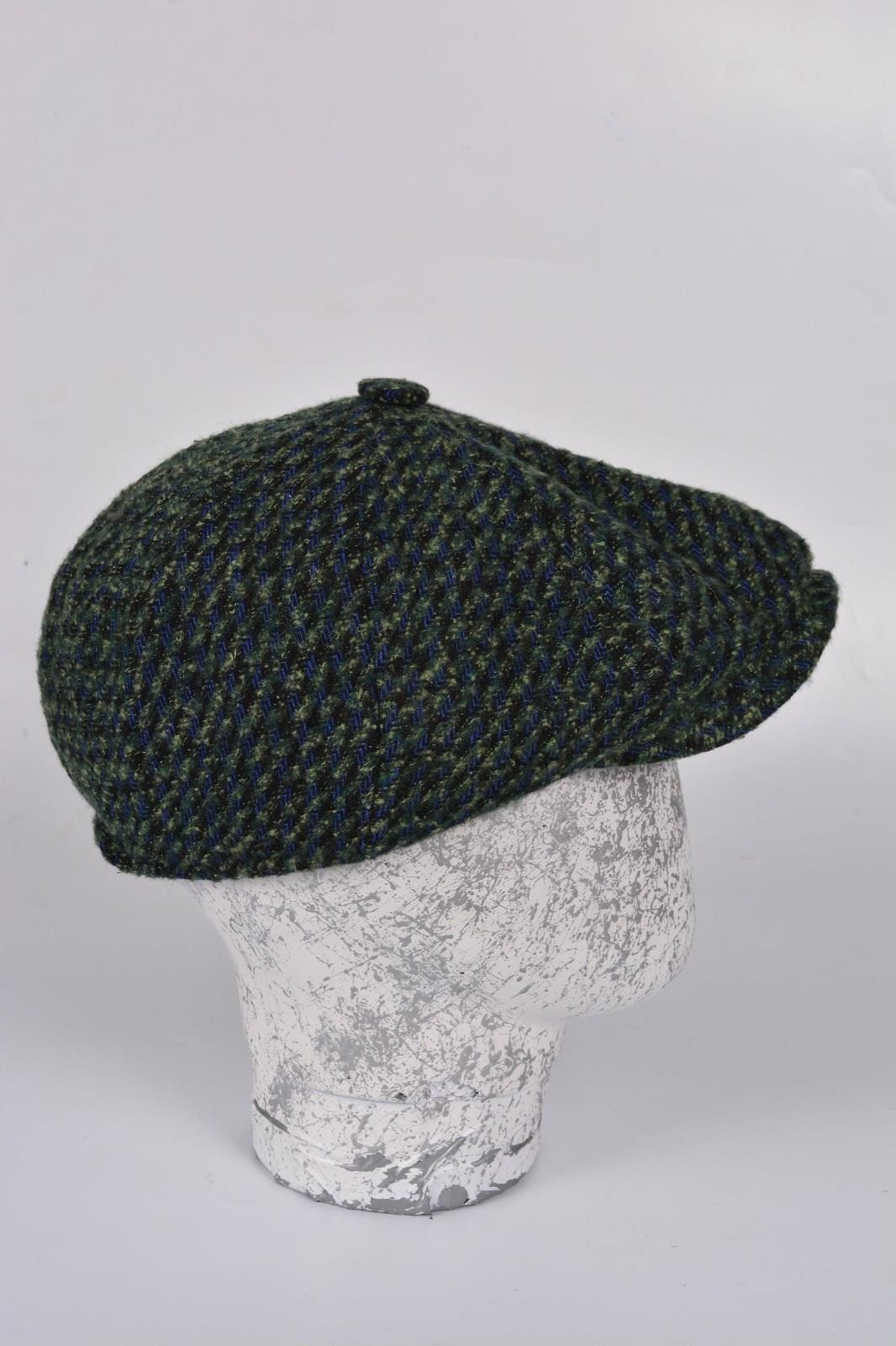 Kışlık 8 Parca Hakiki Yün Desenli Model Peaky Blinders  Kasket Şapka