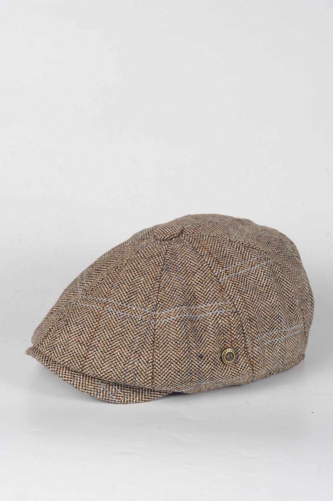 Kışlık 8 Parca Hakiki Yün Desenli Model Peaky Blinders  Kasket Şapka