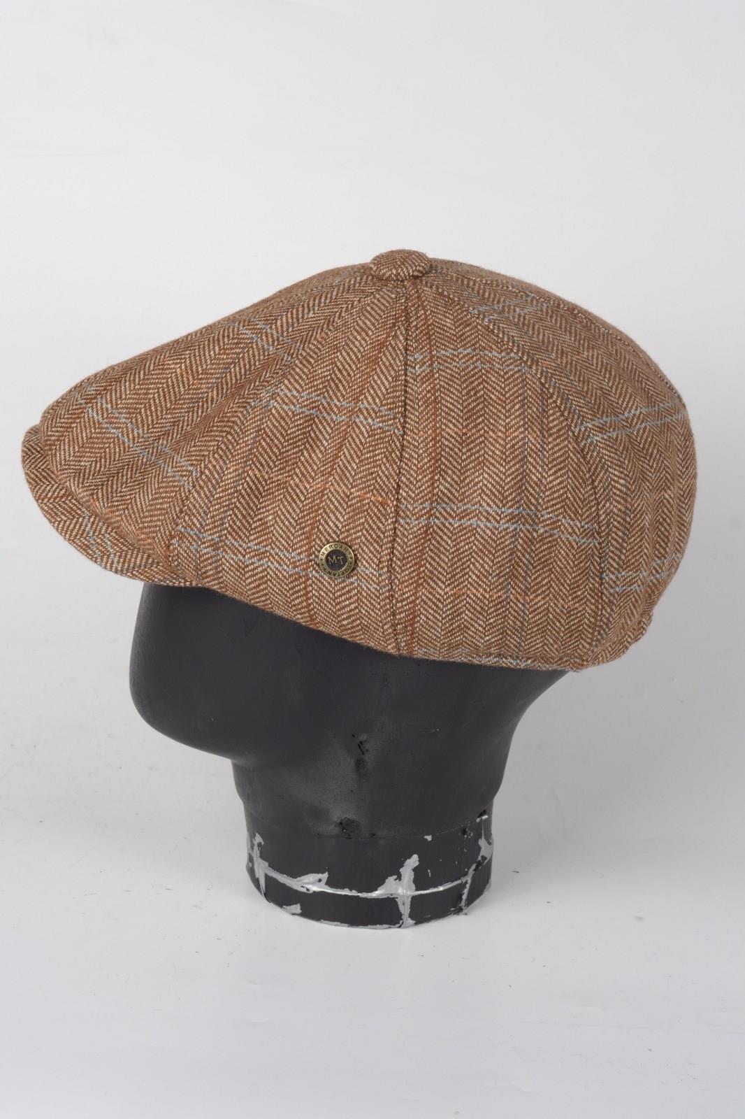Kışlık 8 Parca Hakiki Yün Desenli Model Peaky Blinders  Kasket Şapka