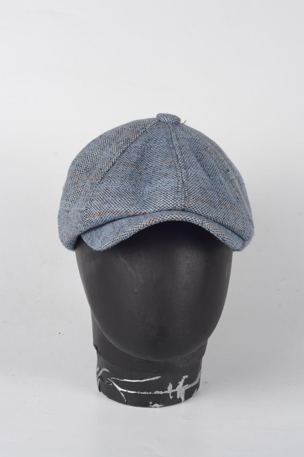 Kışlık 8 Parca Hakiki Yün Desenli Model Peaky Blinders  Kasket Şapka