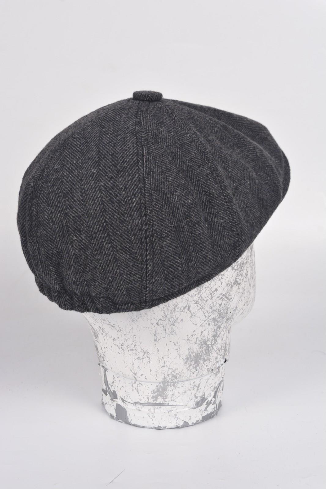 Kışlık 8 Parca Hakiki Yün Model Peaky Blinders  Kasket Şapka